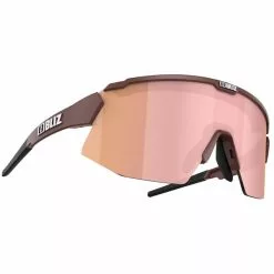 Occhiali BLIZ BREEZE SMALL PADEL EDITION Marrone/Rosa Iridium 2023