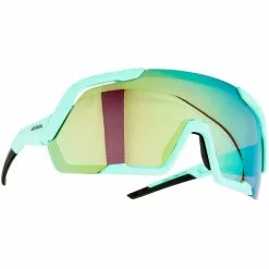 Occhiali ALPINA ROCKET Q-LITE Turchese/Verde Iridium