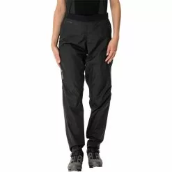 Pantaloni VAUDE KURO RAIN Donna Nero 2022