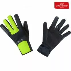 Guanti GORE WEAR M WINDSTOPPER THERMO Nero/Giallo