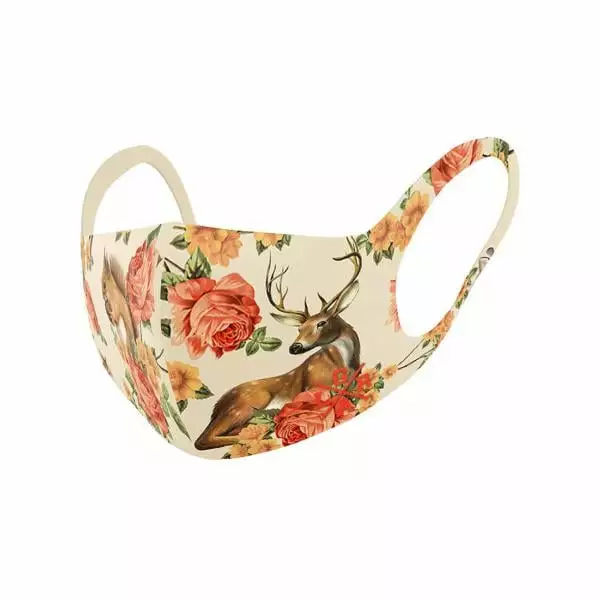 Mascherina Antismog LOOSE RIDERS FOREST ANIMAL Beige 3 Mascherina Antismog LOOSE RIDERS FOREST ANIMAL Beige